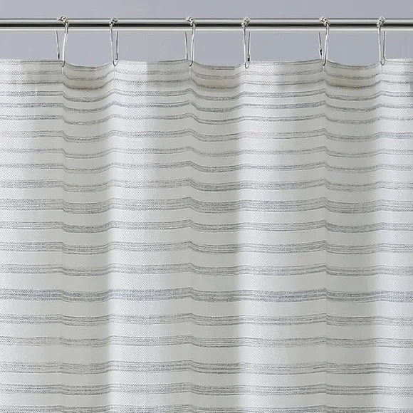 Tommy Bahama Tidal Stripe Beige Shower Curtain - Picture 3 of 7